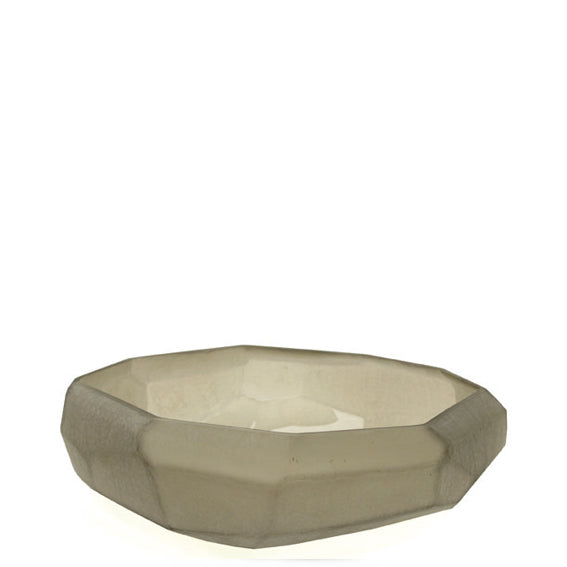 Guaxs Vase Smokegrey Cubistic Bowl
