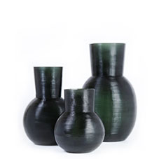 Guaxs Vase Yeola L Green/Light Steelgrey/Black Steelgrey