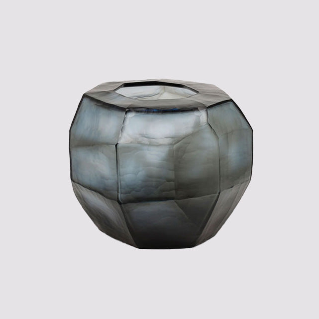 Guaxs Vase Cubistic Indigo/Smokegrey